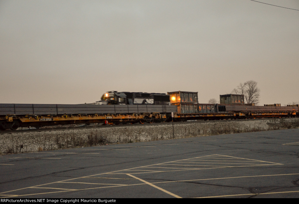 PTTX Flat Car with steel beams